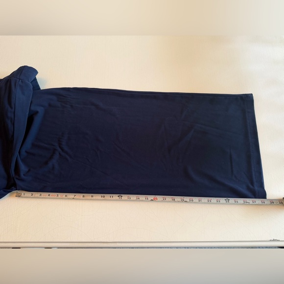 Cozy Earth Women's Bamboo Stretch-Knit Wide Leg Pant Navy Blue XL - Picture 10 of 11